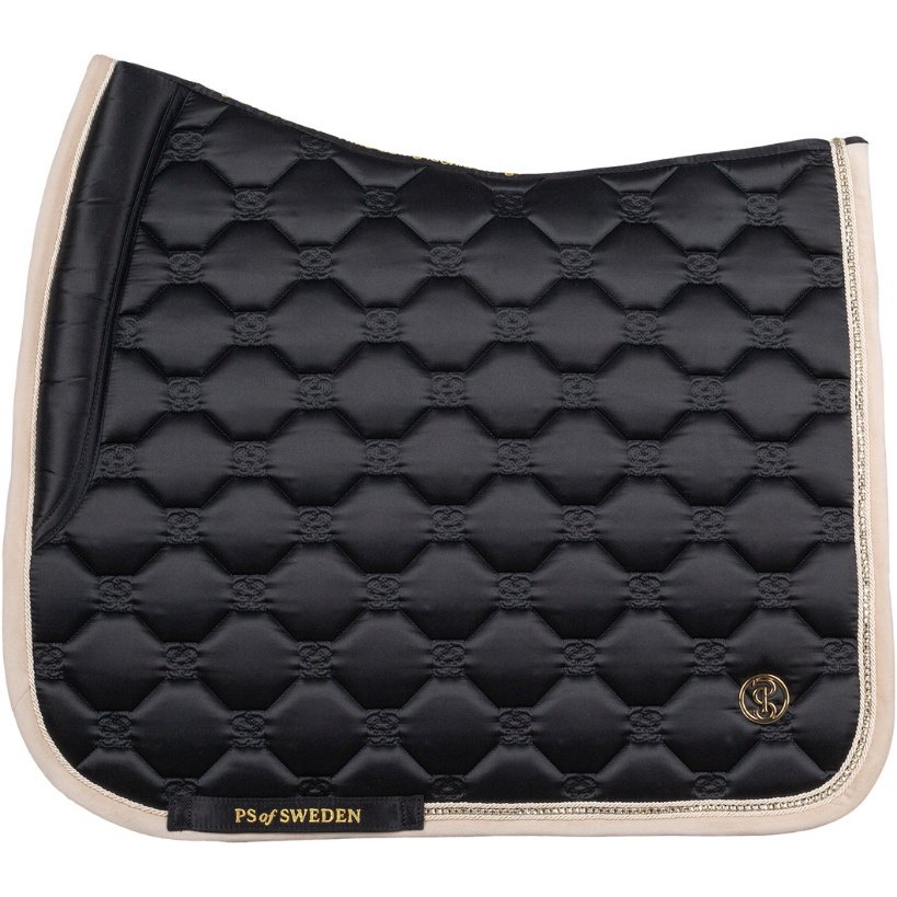 2025 PS Of Sweden Vintage Monogram Dressage Tapis De Selle 1110-120-990 - Black